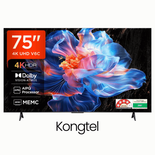 Kongtel(75 inches) 4K Ultra HD Smart Mini LED TV
