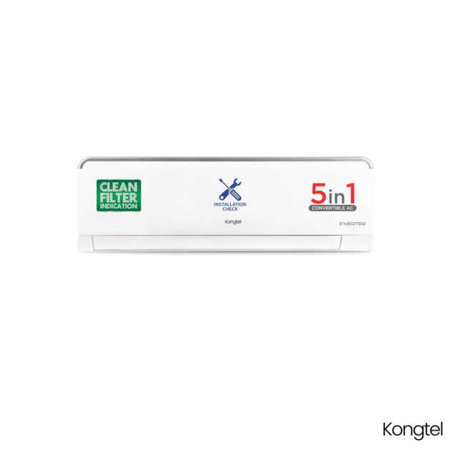 Kongtel - 1.5 Ton 3 Star Inverter Split AC (Convertible, Copper, Anti-Viral, White)