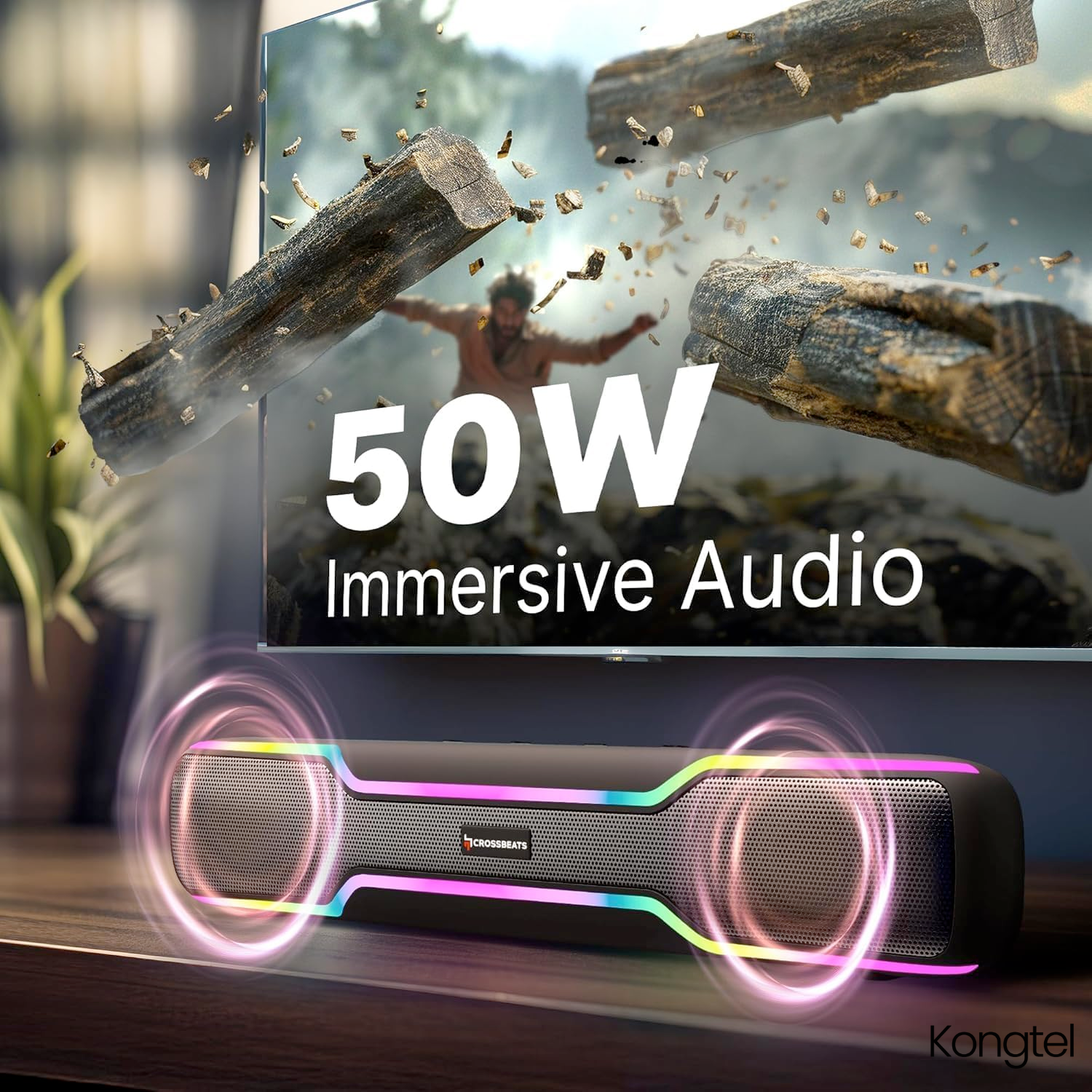 Kongtel - Audio MMS2625B 50W 2.1 Channel - Image 4